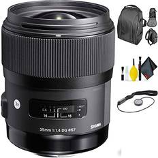 SIGMA Canon EF - ƒ/1.4 Camera Lenses SIGMA 35mm f/1.4 DG HSM Art Lens for Canon + Deluxe Lens Cleaning Kit Bundle