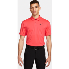 Polo Shirts Nike Dri-FIT Tour Solid Polo Shirt Ember Glow/Black