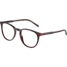 Dolce & Gabbana DG3366 3358 52-20 Brillengestell inkl. Gläser, Herren, Vollrand, Rund