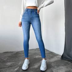 Shein Damen Jeans Shein High Waist Skinny Jeans