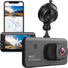 Edospor 4K Dash Cam Front and Rear Builtin Wifi GPS Dash Camera 3