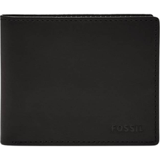 Fossil Wallets & Key Holders Fossil Derrick Leather RFID Bifold with Flip ID Wallet - Black