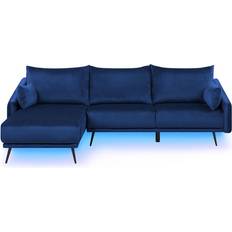 Beliani Varde Navy Blue Sofa 245cm 3-Sitzer