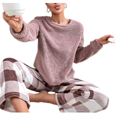 Shein Pajamas Shein Buffalo Plaid Print PJ Set