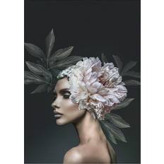 Malerifabrikken Floral Diva 1 Black Poster 70x100cm