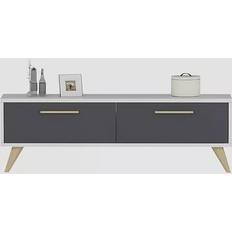 Hanah Home Melisa White Anthracite grey Fernsehschrank 120x45cm