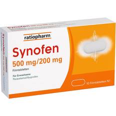 Ibuprofen Rezeptfreie Arzneimittel Synofen 500 mg/200 mg 10 Stk. Tablette