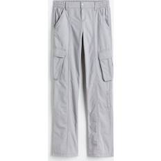 H&M Canvas Cargo Pants - Light Grey