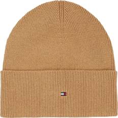 Tommy Hilfiger Women's Essential Flag Beanie Knitted Hat - Classic Khaki