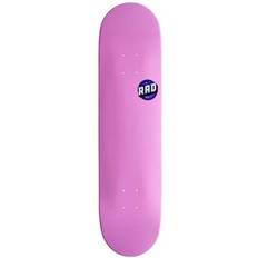 Decks Rad Unisex – Erwachsene Blank Logo Skateboard, Pink, 8"