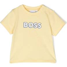 Hugo Boss T-shirts Children's Clothing HUGO BOSS Kidswear logo-print cotton T-Shirt kids Cotton Yellow