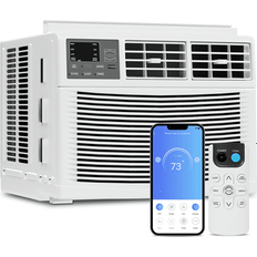 Bring Home Furniture 12000 BTU Wi-Fi Connected Window Air Conditioner w/ Remote Included, Size 15.0 H x 19.5 W x 21.5 D in Wayfair Multi Color