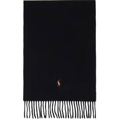 Polo Ralph Lauren Men Scarfs Polo Ralph Lauren Men's Signature Italian Scarf Black Black