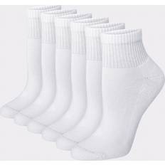 Hanes White Socks Hanes Women's Ultimate Ankle Socks, 6-Pack WHITE 9-11