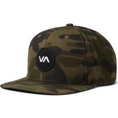 Leather - Men Headgear RVCA Patch Snapback Hat, Camo, One