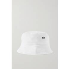 Lacoste White Hats Lacoste Unisex Organic Cotton Bucket Hat White