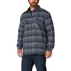 Shirts Dickies Men's Sherpa Lined Flannel Shirt Jacket, Medium, Dark Navy/Dark DenimPlaid Holiday Gift