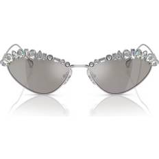 Swarovski Silver SK7009 Irregular-frame Gem-embellished