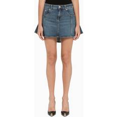 Alexander McQueen Blue Denim Miniskirt IT