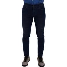 Dolce & Gabbana Polyester Jeans Dolce & Gabbana Blue Slim Fit Cotton Skinny Denim Trouser Men's Jeans