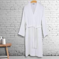 Cotton - Unisex Sleepwear Linum Home Textiles Smyrna Hotel/Spa Luxury Robes White White