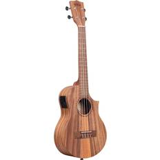 Ukuleles Kala Teak Tri-Top Tenor Acoustic-electric Ukulele Natural