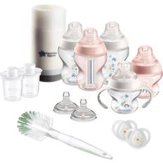 Tommee Tippee Closer to Nature Baby Bottle Newborn Feeding Gift Set Pink 14ct