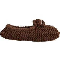 Dolce & Gabbana Women Ballerinas Dolce & Gabbana Brown Slip On Ballerina Flats Wool Knit Shoes