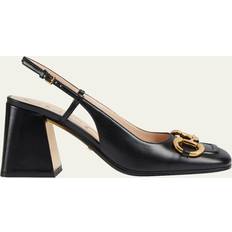 Gucci Women Heels & Pumps Gucci Women's Baby Slingback Pumps Nero Nero