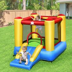 Bouncy Castles on sale Goplus Kids' Inflatable Bounce House with Slide Without Blower