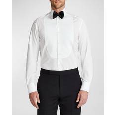 Mens white dress shirts Ralph Lauren Piqué-Bib French Cuff Tuxedo Shirt in White