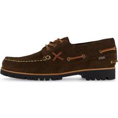 Polo Ralph Lauren Ranger Suede Boat Shoe Chocolate Brown, Male, Shoes, Flats, loafers, Brown