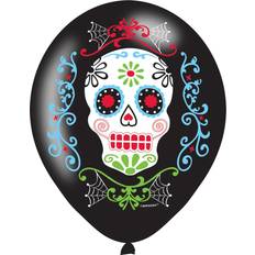 Text- & Themenballons Luftballons Sugar Skull 6 St. Halloween Deko