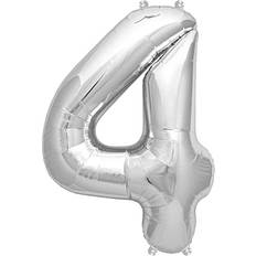 Rico Design Folienballon 4 silber Silber