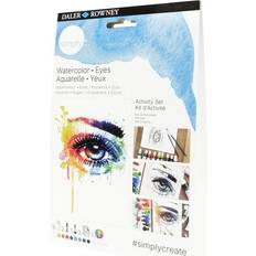 Farben Daler Rowney Simply Eyes Aktivitäts-Set, Aquarellfarbe, DIY, Machen Sie Ihre eigene Kunst, ideal als Geschenke für Kinder, Erwachsene, Anfänger und Hobbyisten