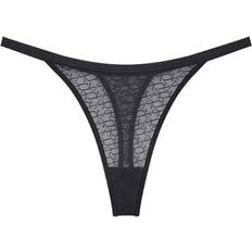 Slips Triumph Damen Signature Sheer String Briefs, Schwarz