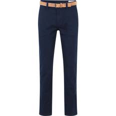 Baumwolle - Chinos - Herren - M Hosen Tom Tailor Chinos Slim Chino with belt blau