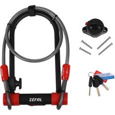 Zefal Bike Locks Zefal U-lock With Padlock Cable Orange,Black x mm