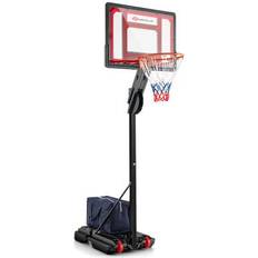 Basketball Costway Basketball Hoop with 5-10 Feet Adjustable Height for Indoor Outdoor