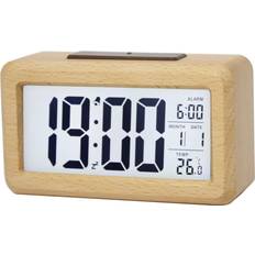 Led Display Digital Alarm Clock Battery Operated Smart Night Light