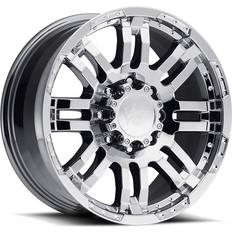 18" - Chrome Car Rims Warrior Vision Off-Road 18x8.5 6x135 25et Chrome Wheel