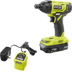 Drills & Screwdrivers Ryobi Ryobi ONE 18V Cordless 1/4 in. Impact Driver Kit with 1.5 Ah Battery and Charger P235AK1