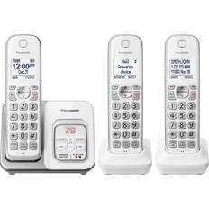 Panasonic White Cordless Phone System TGD633W With 3 Handsets