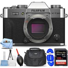 Digital Cameras FUJIFILM X-T30 II Mirrorless Camera Silver 16759641 7PC Accessory Bundle