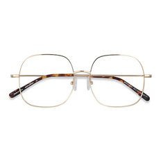 Metal - Unisex Glasses & Reading Glasses Unisex s square Golden Metal Prescription Eyebuydirect s Movement