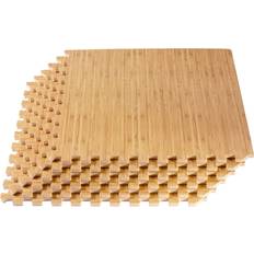 Greatmats Wood Grain Foam Tiles | 2x2 ft x 7/16 inch | Basement Flooring | Interlocking Foam Flooring Tile | Waterproof | 4 Wood Grain Colors