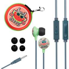 Volkano Watermelon Kids Earphones for with Carry Case