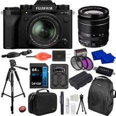 Mirrorless Cameras Fujifilm X-T5 Mirrorless Digital Camera with XF18-55mm Lens Bundle with Extra Battery & Charger Kit, Tripod, Backpack, & More 14 Items USA Authorized with Warranty xt5