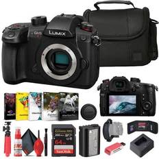 Panasonic Mirrorless Cameras Panasonic Lumix GH5 II Mirrorless Camera Corel Photo Software Bag 64GB Card More