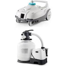 Intex Pool Care Intex Auto Pool Cleaner w/Krystal Clear Saltwater System & Sand Pump